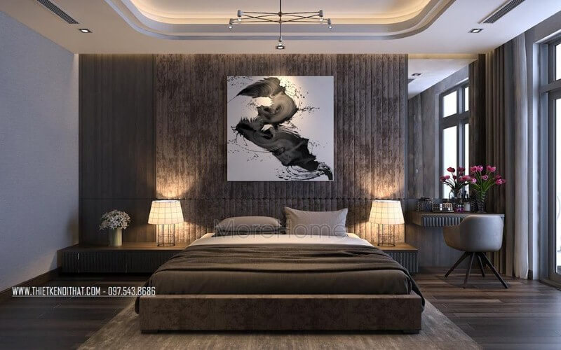Hình ảnh nội thất phòng ngủ biệt thự đẹp tinh tế và thời thượng
